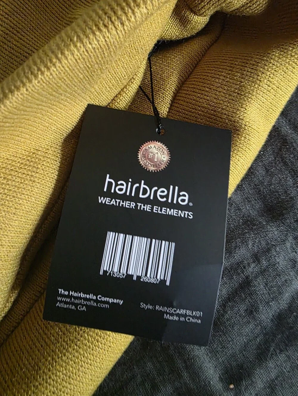 Mustard Yellow Waterproof Scarf